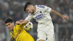Kevin Diks merupakan pemain keturunan Belanda-Indonesia yang berposisi sebagai bek sayap dan saat ini tengah bermain untuk klub Denmark, FC Copenhagen. (AP/Martin Meissner)
