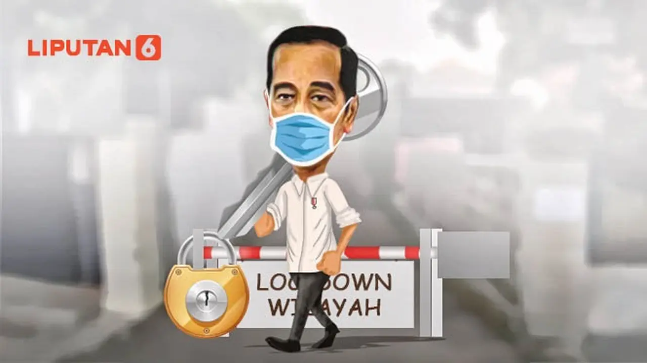 Banner Infografis Mini Lockdown ala Jokowi. (Liputan6.com/Abdillah)