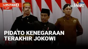 Presiden Joko Widodo menyampaikan pidato kenegaraan terakhirnya di sidang tahunan MPR 2024 hari Jumat (16/8). Dalam pidatonya, Jokowi mempaparkan pencapaian pemerintahnya di berbagai sektor.