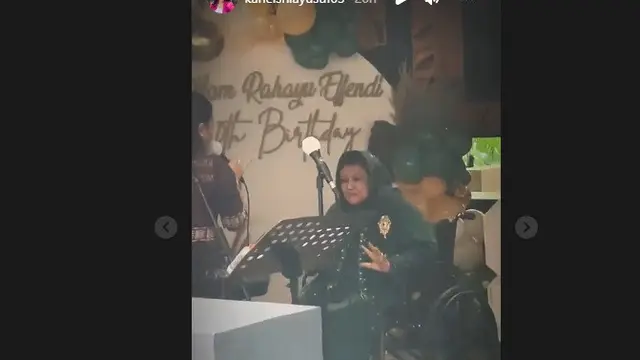 Rahayu Effendi ultah ke-80, ibunda Dede Yusuf dan nenek Kaneishia Yusuf (Foto: Instagram kaneishiayusuf05)