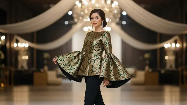 Model Atasan Brokat Bawahan Celana Terbaru