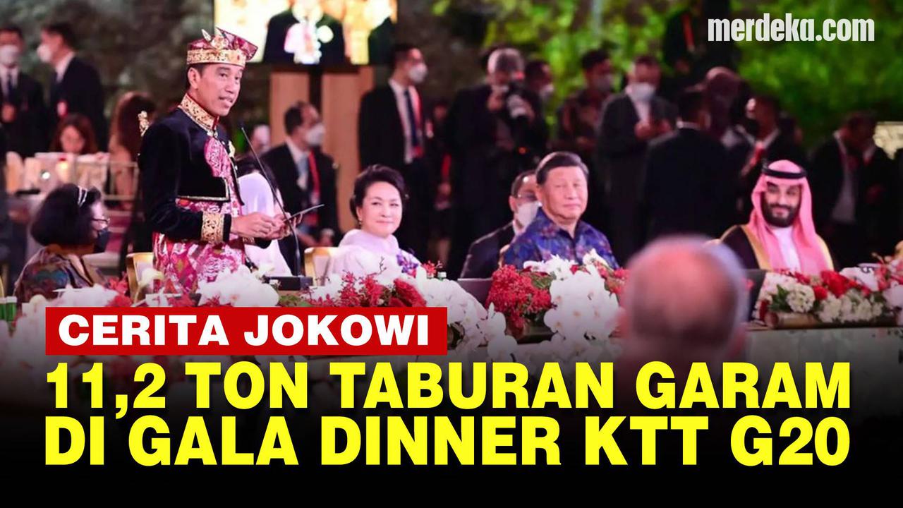 VIDEO: Cerita di Balik Kemegahan Gala Dinner G20 Bali, Ada Taburan 11,2 Ton Garam