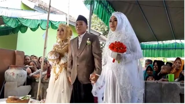 Viral Pria Nikahi Dua Gadis Sekaligus, Ijab Kabul Berlangsung Bergantian