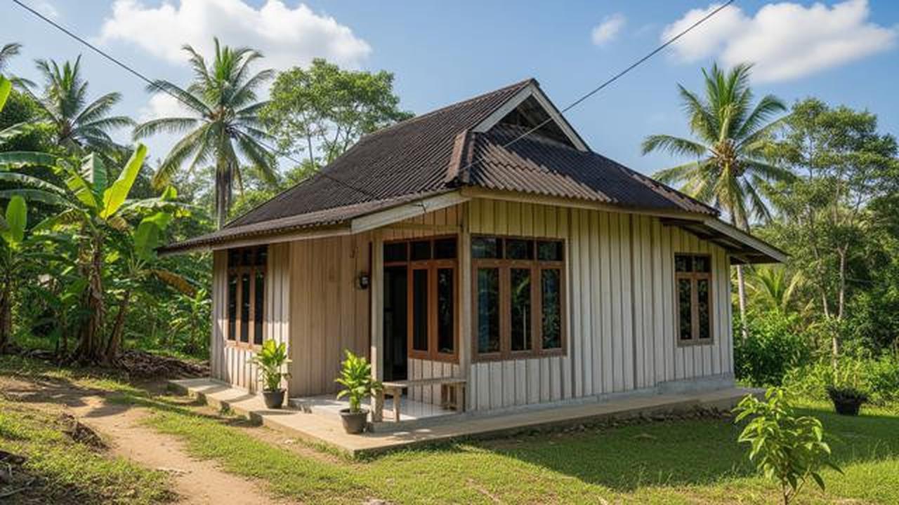 6 Desain Rumah Minimalis dengan Atap Miring yang Estetik, Modern, dan Fungsional di Desa