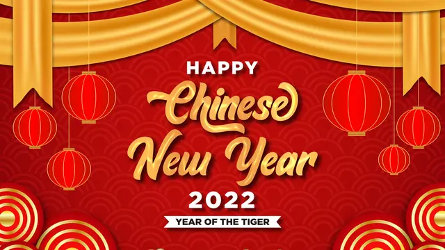 Ilustrasi Tahun Baru China 2022