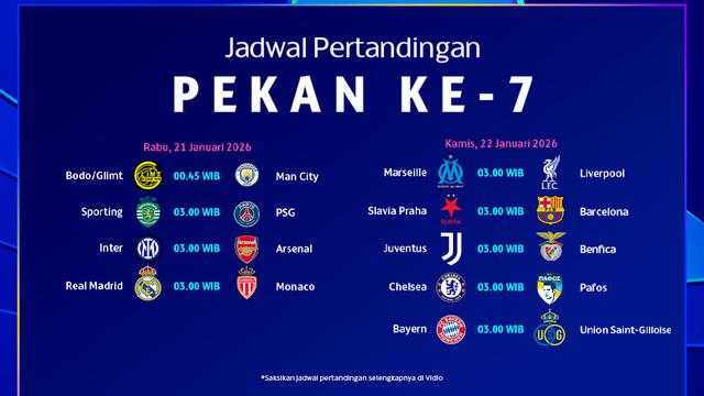 Jadwal Liga Champions pekan ketujuh live streaming eksklusif di Vidio. (dok. vidio.com)