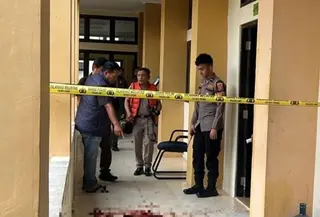 Lokasi Pembacokan Mahasiswi UIN Suska Riau (AntaraNews)