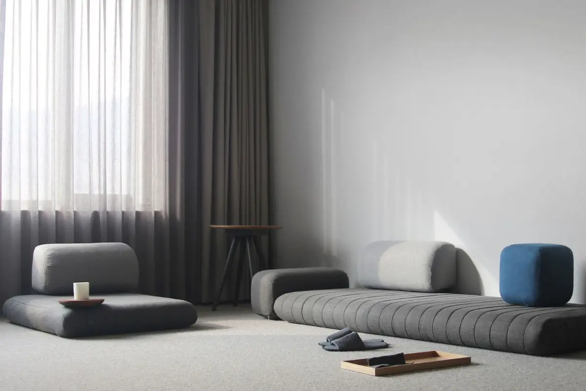 Ruang tamu lesehan ala Korea (Foto: ifdesign.com)