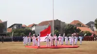 Suasana upacara HUT ke-79 RI di Cirebon. (ist)