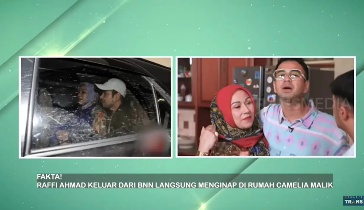 Penyanyi berusia 68 tahun itu menambahkan, setelah keluar dari BNN, Raffi mengajak ke laut untuk menenangkan diri. Tapi permintaan tersebut ditolak oleh penyanyi dangdut senior tersebut. 
 [Youtube/TRANS7 OFFICIAL]