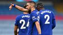 Hakim Ziyech. Sebagai pemain baru, Ziyech lebih banyak tampil sebagai pemain pengganti di musim ini. Situasi ini bisa dimanfaatkan Chelsea untuk menjadikan sang pemain sebagai alat barter untuk mendatangkan pemain sekaliber Romelu Lukaku, Harry Kane atau Erling Haaland. (AFP/Shaun Botterill/Pool)
