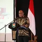 Wakil Menteri Dalam Negeri (Wamendagri) John Wempi Wetipo Rapat Koordinasi Penandatanganan Komitmen Bersama dan Rencana Aksi Pengelolaan Persampahan di Wilayah DAS Citarum Tahun 2022-2025, di Hotel JS Luwansa, Jumat (18/11/2022).