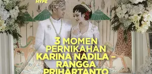 Seperti apa momen pernikahan Karina Nadila dan Rangga Prihartanto? Yuk, cek video di atas!
