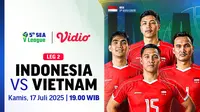 Link Live Streaming SEA V League 2025 Indonesia vs Vietnam di Vidio