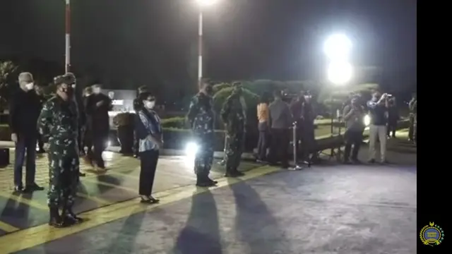 Penyambutan WNI evakuasi dari Afghanistan di Bandara Halim Perdanakusuma. (Screen Grab)