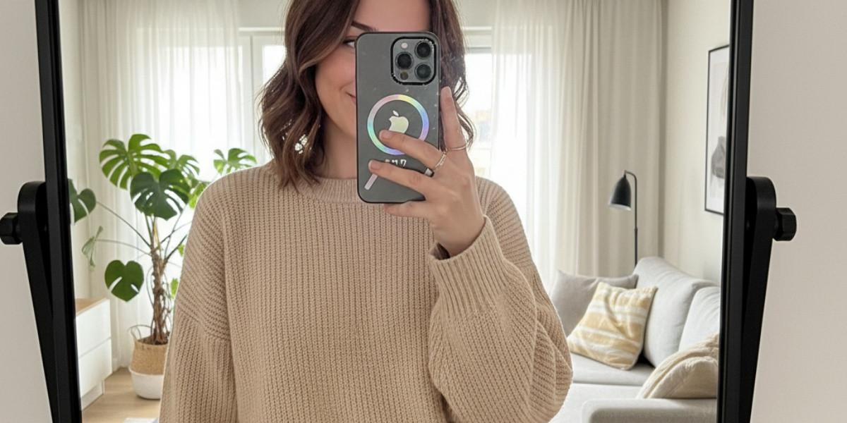 Ilustrasi AI Mirror Selfie Pakai iPhone 17