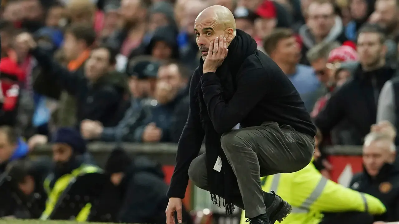 Ekspresi Pep Guardiola Saat Manchester City Dihajar MU