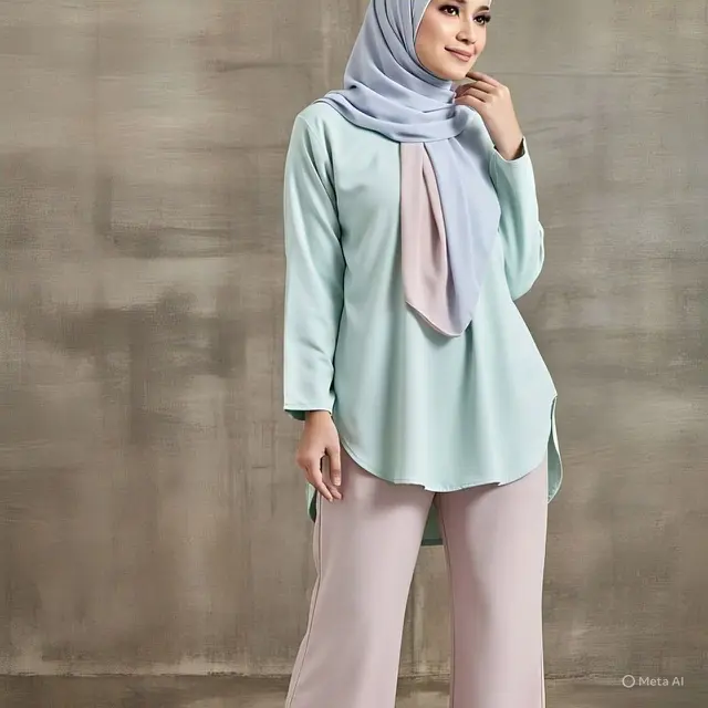 Outfit Simple Hijab Celana