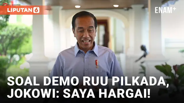 Jokowi Puji Pembatalan Revisi UU Pilkada oleh DPR