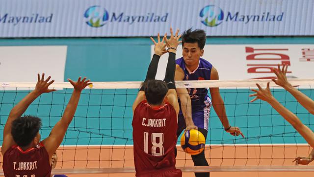 Foto: Tertinggal Dua Set, Timnas Bola Voli Putra Indonesia Comeback Tundukkan Thailand pada Putaran Kedua SEA V League 2023, Juara Lagi Deh!