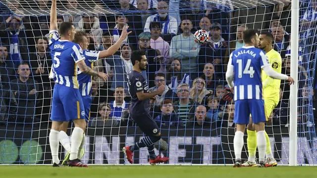 Phil Foden Cetak 2 Gol, Man City Kalahkan Brighton 4-1