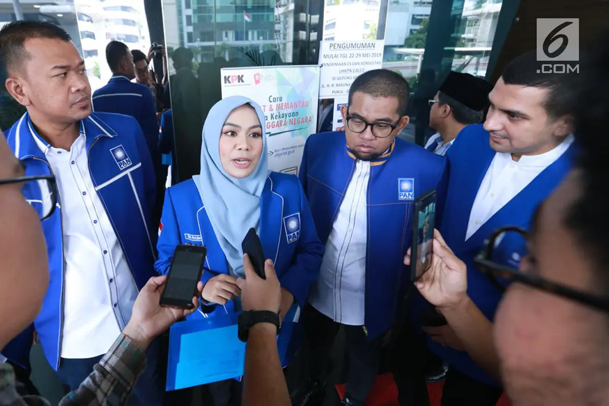 Datangi  KPK, Para Caleg Terpilih PAN Serahkan LHKPN
