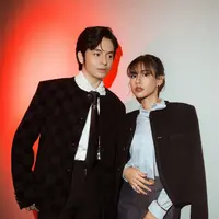 Intip gaya serasi Angga Yunanda dan Shenina Cinnamon di gala premiere Dopamin (@angga)