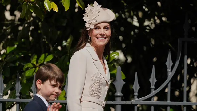 Kate Middleton Tanggalkan Biru untuk Setelan Putih Gading, Kebaktian Paskah Pertama Sejak 2023