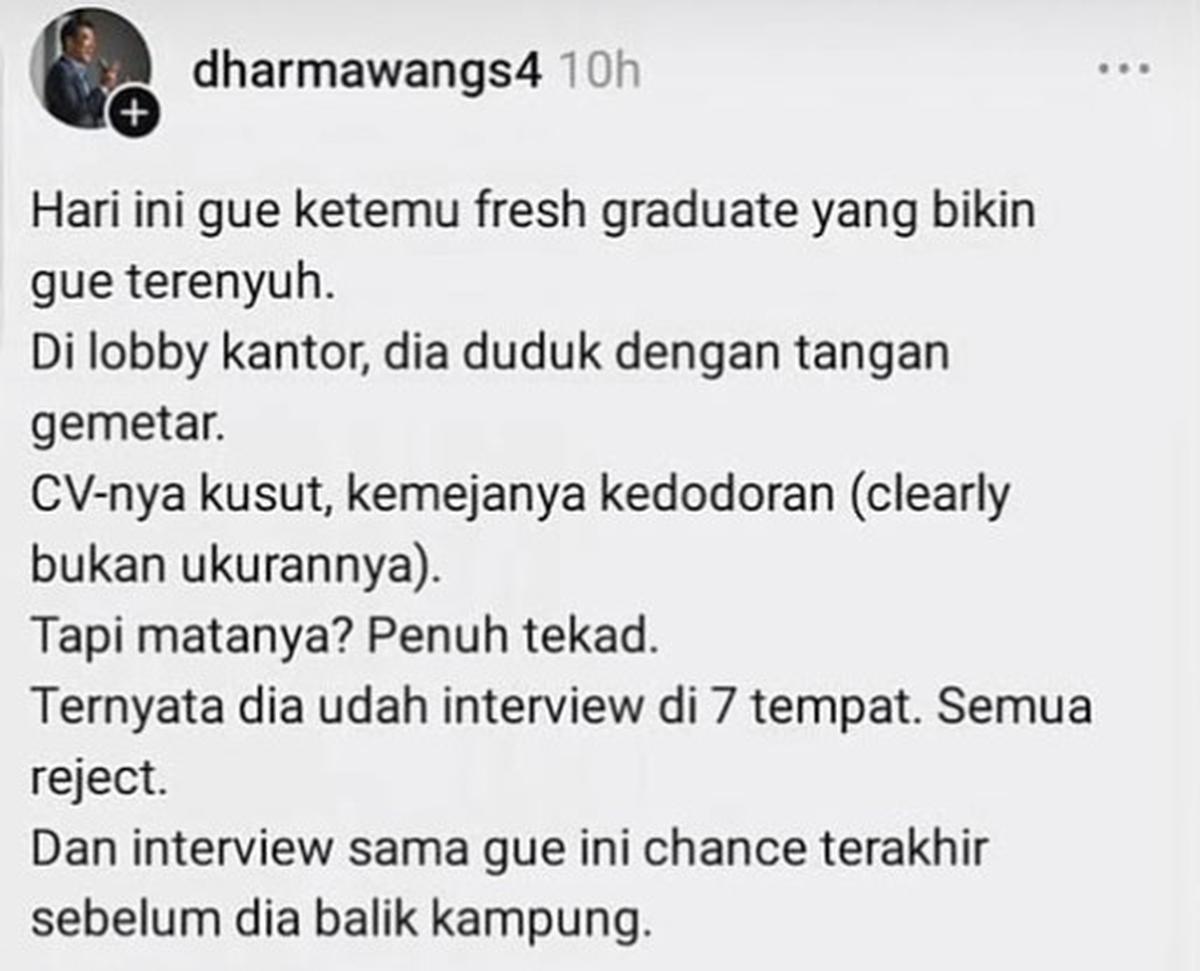 hrd dan fresh graduate