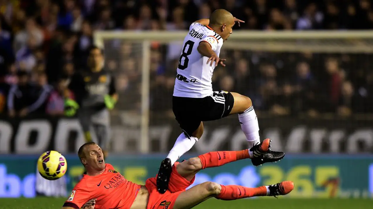 Valencia Barcelona hasil la liga
