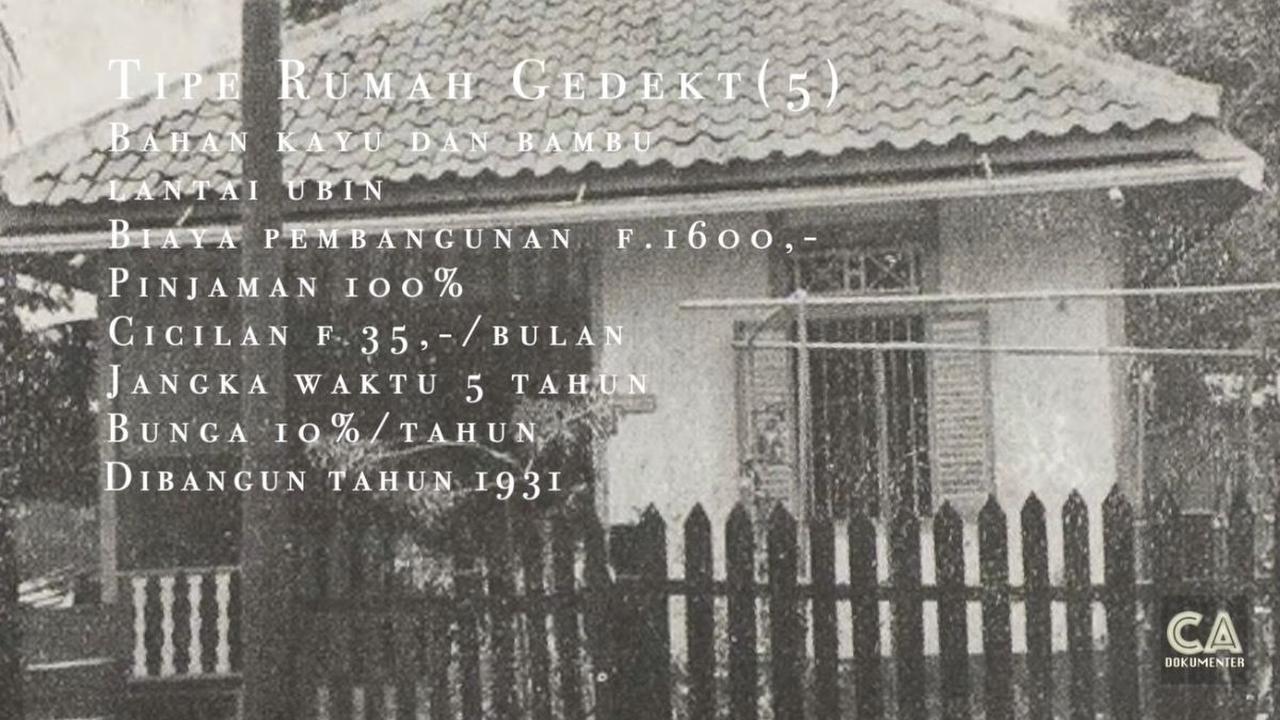 Rumah Gedekt 5 Gunakan Kayu, Bambu dan Ubin