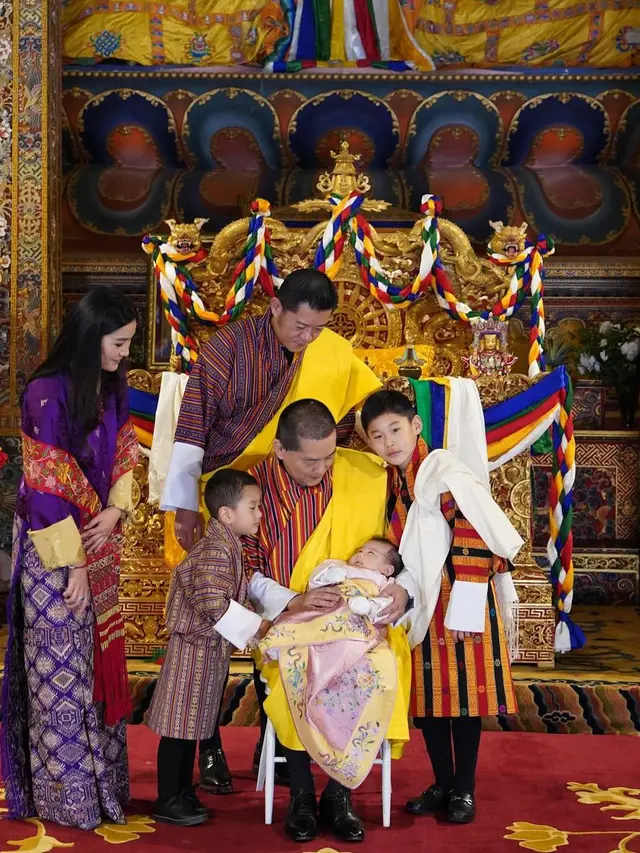 Potret Putri Pertama Ratu dan Raja Bhutan Diungkap ke Publik, Dinamai Lewat Upacara Adat Spesial