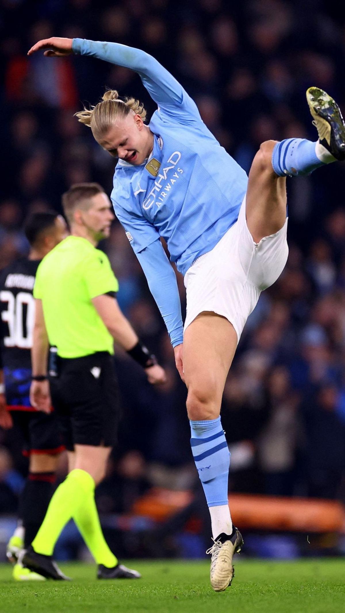 Pertandingan yang berlangsung di Etihad Stadium pada Kamis (7/3/2024) dini hari ini telah melahirkan empat gol pada babak pertama.&nbsp;Foto: REUTERS / Carl Recine