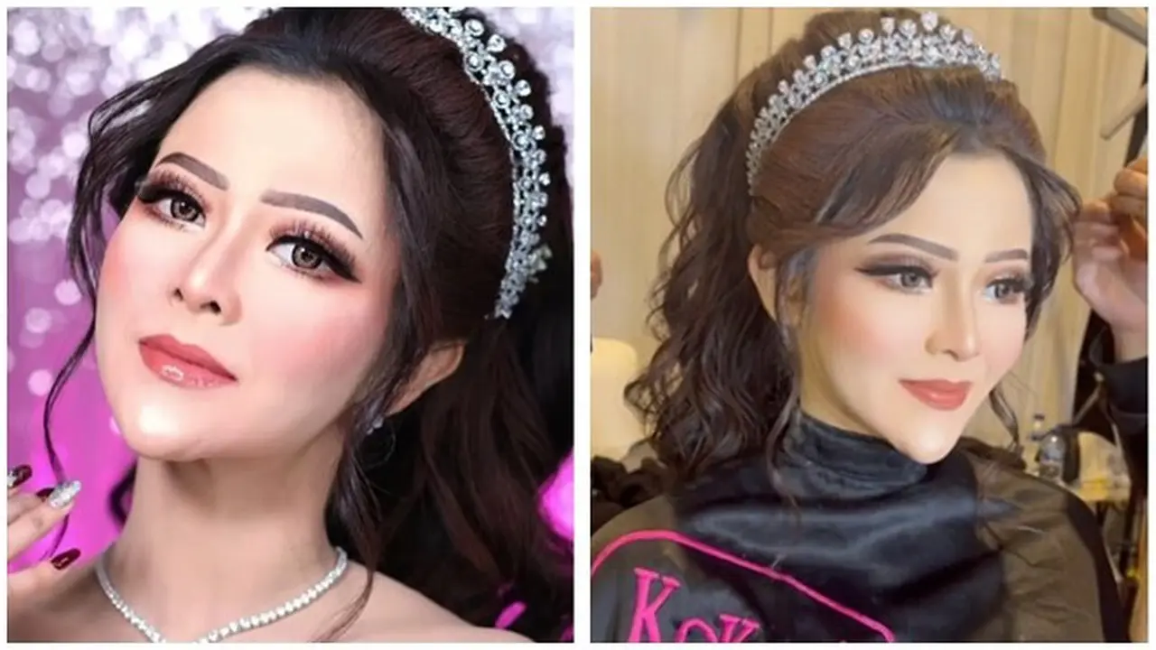 6 Potret Detail Penampilan Bella Bonita Istri Denny Caknan saat Resepsi, Jadi Sorotan