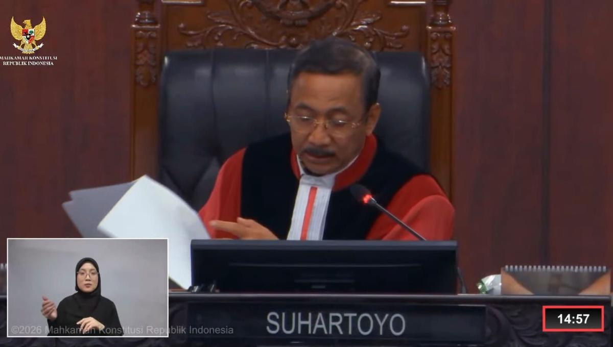 Ketua Mahkamah Konstitusi (MK) Suhartoyo