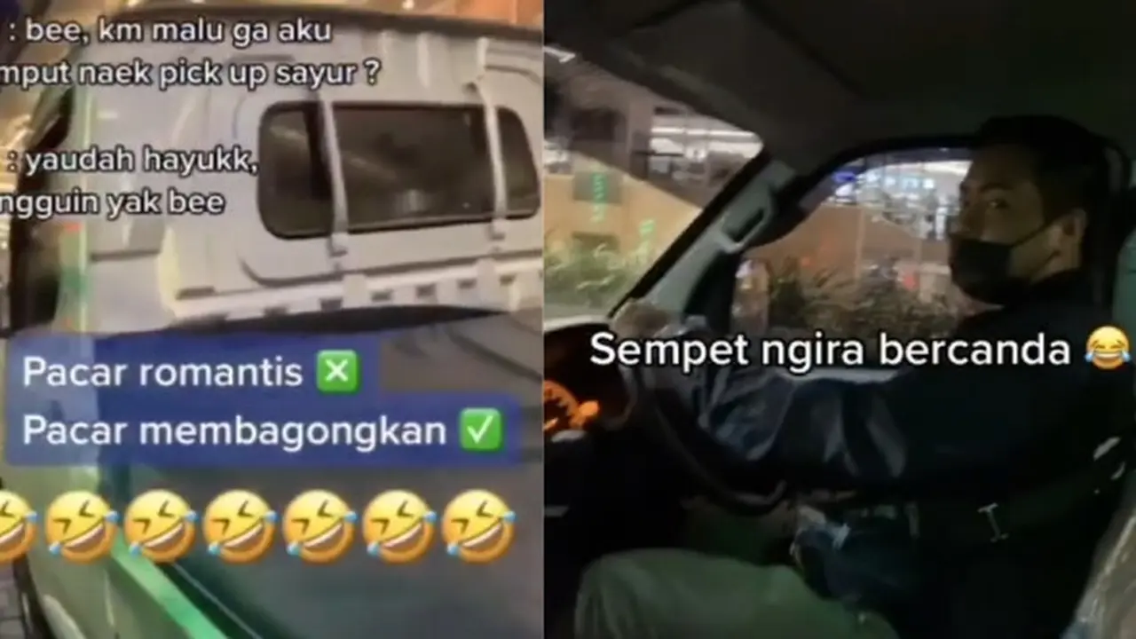 Bahagia Dijemput Pacar Pakai Pickup di Mal, Aksi Wanita Ini Bikin Kagum Netizen