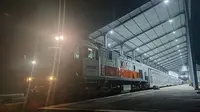 Pemberangkatan Kereta Api Blambangan Ekspres dari Stasiun Ketapang Banyuwangi (Istimewa)