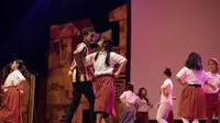 Sahabat Anak Gambir dalam pertunjukan musikal “Mimpi-Mimpi Pelangi”. Foto: (Dok. Sahabat Anak Gambir)