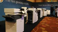Jajaran produk printer terbaru HP. Liputan6.com/Dinny Mutiah
