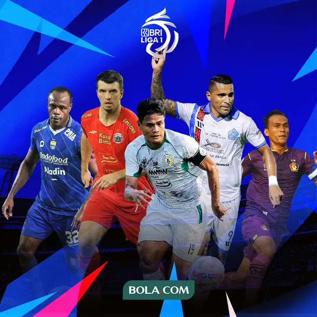 BRI Liga 1 - Victor Igbonefo Persib), Beto Goncalves (PSBS), Odrej Kudela (Persija), Faris Aditama (Persik), Fachruddin Aryanto (PSS)
