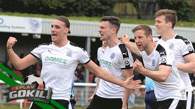 Replay Gokil:Proses Gol Klub Kasta Bawah Inggris Ini Bikin Pusing