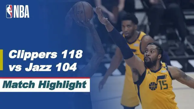 Berita Video, LA Clippers Tahan Imbang Utah Jazz di Game 4 Semifinal NBA Playoffs, Selasa (15/6/2021)