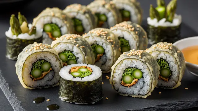 Asparagus Sushi Tempura