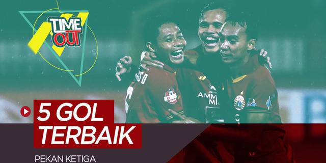VIDEO: Time Out Shopee Liga 1 2020, 5 Gol Terbaik Pekan Ketiga