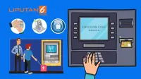 Banner grafis skimming ATM (Liputan6.com/Abdillah)