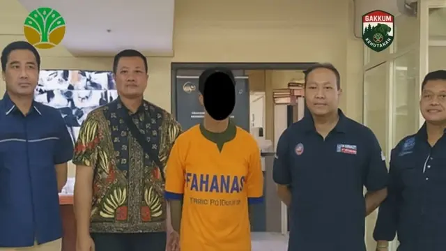 Pelaku Perburuan Satwa Liar di Kawasan Konservasi TN Meru Betiri Diamankan Gakkum Kehutanan. (Dok: Gakkum Kehutanan)