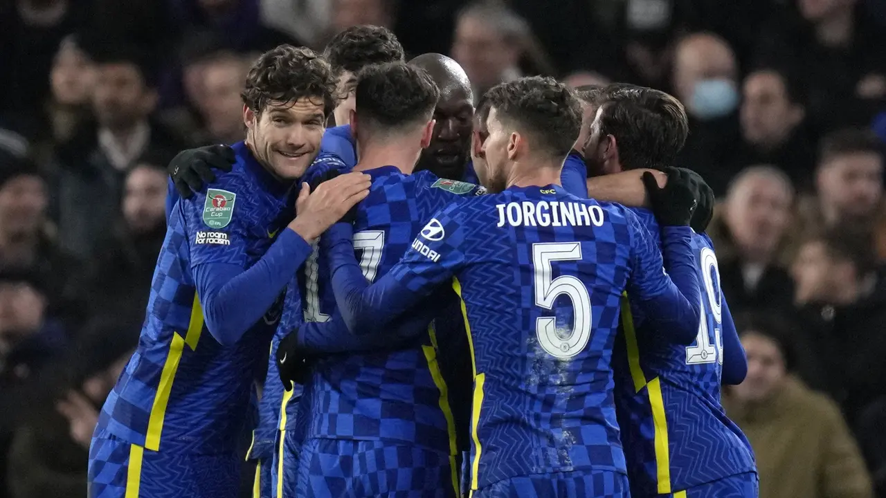 Foto: Tuchel dan Lukaku Kembali Bersatu, Chelsea Segel Sementara Semifinal Carabao Cup 2021