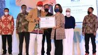 BRI dinobatkan sebagai Best of The Best BUMN dalam &rdquo;BUMN Entrepreneurial Marketing Awads 2022&rdquo; yang diadakan oleh Markplus.INC. (Dok BRI)