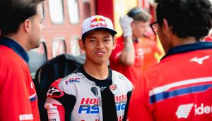 Veda Ega Pratama pada Moto3 Italia 2026. (Honda Team Asia)
