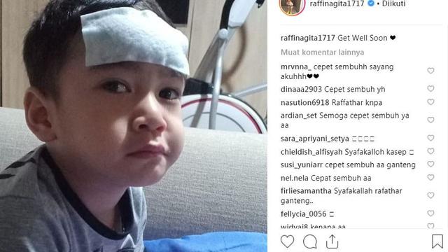Sakit, Anak Raffi Ahmad Alami Demam Tinggi dan Muntah 